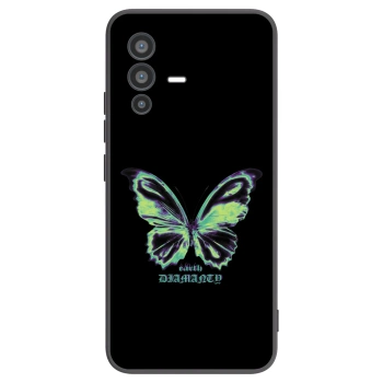 Picasee silikonový černý obal pro Vivo V23 5G - Diamanty Blue