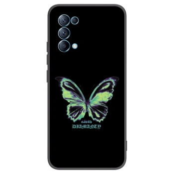 Picasee silikonový černý obal pro OPPO Reno 5 5G - Diamanty Blue