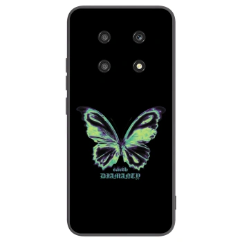 Picasee silikonový černý obal pro Honor Magic4 Lite 5G - Diamanty Blue