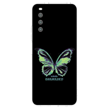 Picasee silikonový průhledný obal pro Sony Xperia 10 IV 5G - Diamanty Blue