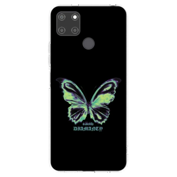 Picasee silikonový průhledný obal pro Realme C21Y - Diamanty Blue