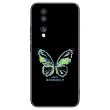 Picasee silikonový černý obal pro Honor 70 - Diamanty Blue