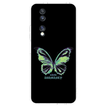 Picasee silikonový průhledný obal pro Honor 70 - Diamanty Blue