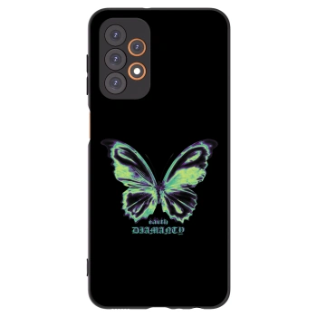 Picasee silikonový černý obal pro Samsung Galaxy A23 A236B 5G - Diamanty Blue