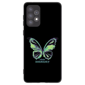 Picasee silikonový černý obal pro Samsung Galaxy A73 5G - Diamanty Blue