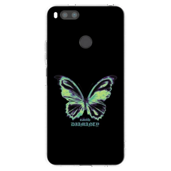 Picasee silikonový průhledný obal pro Xiaomi Redmi A1 - Diamanty Blue