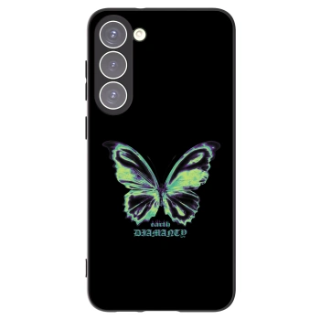 Picasee silikonový černý obal pro Samsung Galaxy S23+ 5G - Diamanty Blue