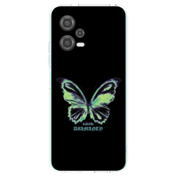 Picasee silikonový průhledný obal pro Xiaomi Poco X5 - Diamanty Blue