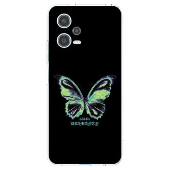 Picasee silikonový průhledný obal pro Xiaomi Redmi Note 12 5G - Diamanty Blue