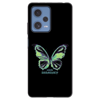 Picasee silikonový černý obal pro Xiaomi Redmi Note 12 Pro 5G - Diamanty Blue