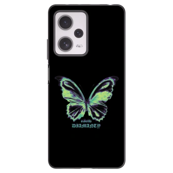 Picasee silikonový černý obal pro Xiaomi Redmi Note 12 Pro+ 5G - Diamanty Blue