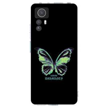 Picasee silikonový průhledný obal pro Xiaomi Redmi Note 12S - Diamanty Blue