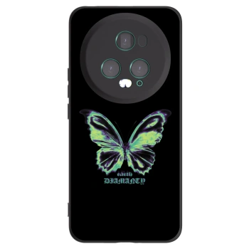 Picasee silikonový černý obal pro Honor Magic5 Pro - Diamanty Blue