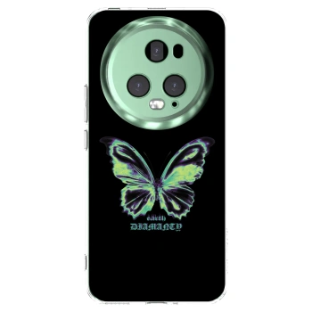 Picasee silikonový průhledný obal pro Honor Magic5 Pro - Diamanty Blue