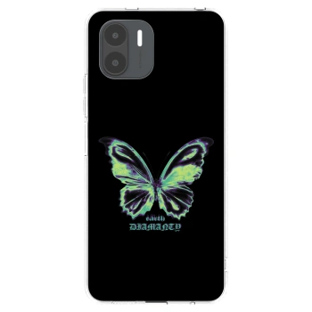 Picasee silikonový průhledný obal pro Xiaomi Redmi A2 - Diamanty Blue