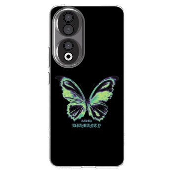 Picasee silikonový průhledný obal pro Honor 90 5G - Diamanty Blue