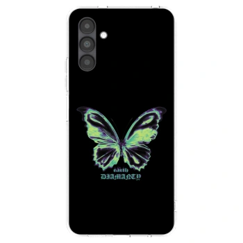 Picasee silikonový průhledný obal pro Samsung Galaxy A04s A047F - Diamanty Blue