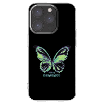 Picasee silikonový průhledný obal pro Apple iPhone 15 Pro - Diamanty Blue