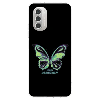 Picasee silikonový průhledný obal pro Motorola Moto G51 - Diamanty Blue