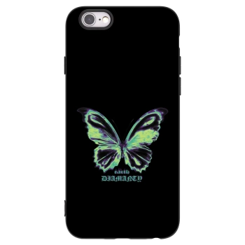 Picasee silikonový černý obal pro Apple iPhone 6/6S - Diamanty Blue