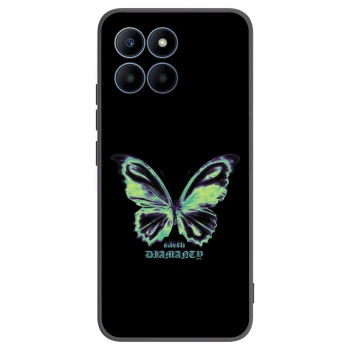 Picasee silikonový černý obal pro Honor 70 Lite - Diamanty Blue
