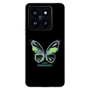 Picasee silikonový průhledný obal pro Xiaomi 14 Pro - Diamanty Blue