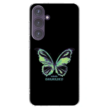 Picasee silikonový průhledný obal pro Samsung Galaxy S24+ S926B 5G - Diamanty Blue