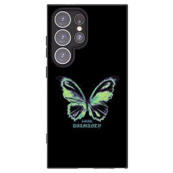 Picasee silikonový černý obal pro Samsung Galaxy S24 Ultra S928B 5G - Diamanty Blue