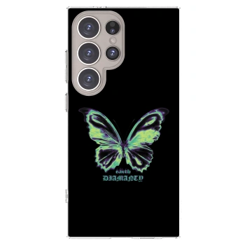 Picasee silikonový průhledný obal pro Samsung Galaxy S24 Ultra S928B 5G - Diamanty Blue