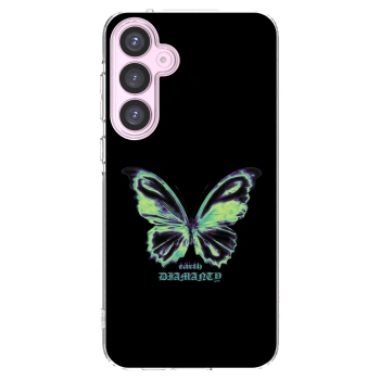 Picasee silikonový průhledný obal pro Samsung Galaxy A55 5G A556B - Diamanty Blue