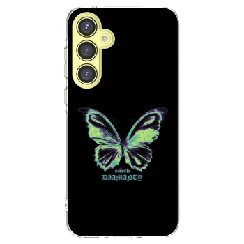 Picasee silikonový průhledný obal pro Samsung Galaxy A35 5G A356B - Diamanty Blue