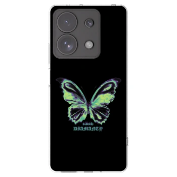 Picasee silikonový průhledný obal pro Xiaomi Redmi Note 13 Pro 4G - Diamanty Blue