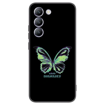 Picasee silikonový černý obal pro Vivo V40 SE 5G - Diamanty Blue