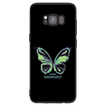 Picasee silikonový černý obal pro Samsung Galaxy S8 G950F - Diamanty Blue
