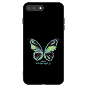 Picasee silikonový černý obal pro Apple iPhone 7 Plus - Diamanty Blue