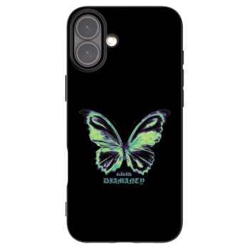 Picasee silikonový černý obal pro Apple iPhone 16 Plus - Diamanty Blue