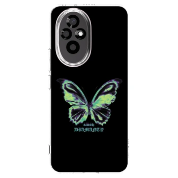 Picasee silikonový průhledný obal pro Honor 200 Pro 5G - Diamanty Blue