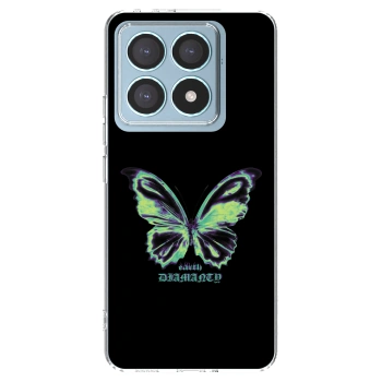 Picasee silikonový průhledný obal pro Xiaomi 14T Pro - Diamanty Blue