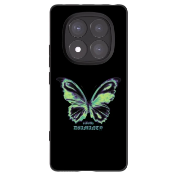 Picasee silikonový černý obal pro Xiaomi Redmi Note 14 Pro 5G - Diamanty Blue