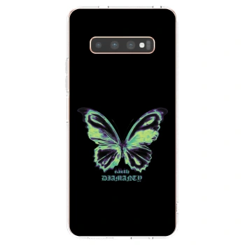 Picasee silikonový průhledný obal pro Samsung Galaxy S10 Plus G975 - Diamanty Blue