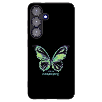 Picasee silikonový černý obal pro Samsung Galaxy S25 5G - Diamanty Blue