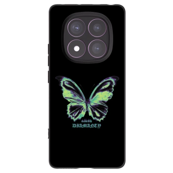 Picasee silikonový černý obal pro Xiaomi Redmi Note 14 Pro 4G - Diamanty Blue