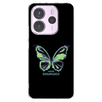Picasee silikonový průhledný obal pro Xiaomi Redmi Note 14 4G - Diamanty Blue