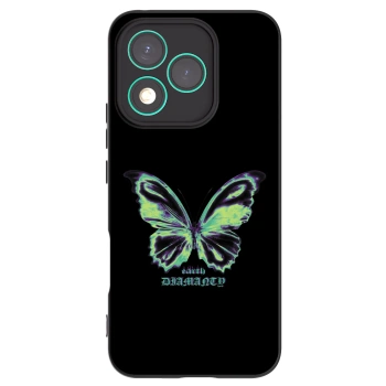 Picasee silikonový černý obal pro Honor 400 Lite 5G - Diamanty Blue
