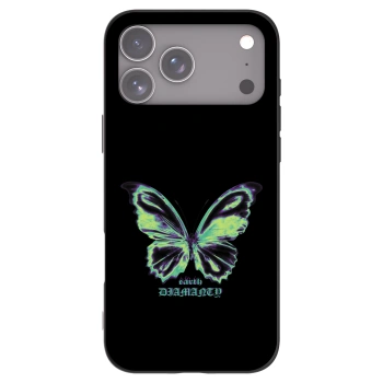 Picasee silikonový černý obal pro Apple iPhone 17 Pro Max - Diamanty Blue