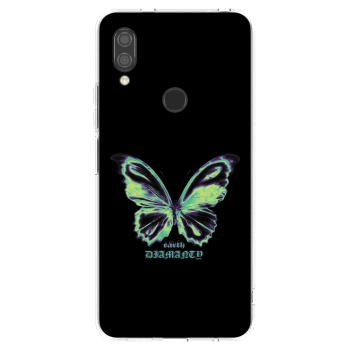 Picasee silikonový průhledný obal pro Xiaomi Redmi 7 - Diamanty Blue