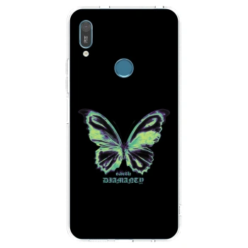 Picasee silikonový průhledný obal pro Huawei Y6 2019 - Diamanty Blue