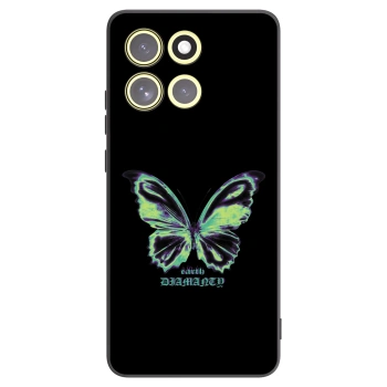Picasee silikonový černý obal pro Motorola Moto G86 5G - Diamanty Blue