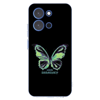 Picasee silikonový průhledný obal pro Xiaomi Redmi 15C 4G - Diamanty Blue