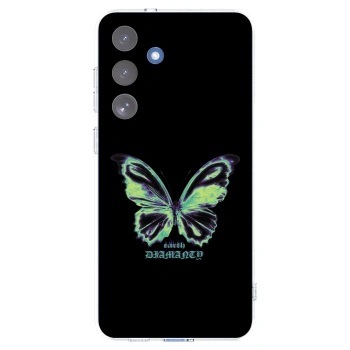 Picasee silikonový průhledný obal pro Samsung Galaxy S25 FE 5G - Diamanty Blue